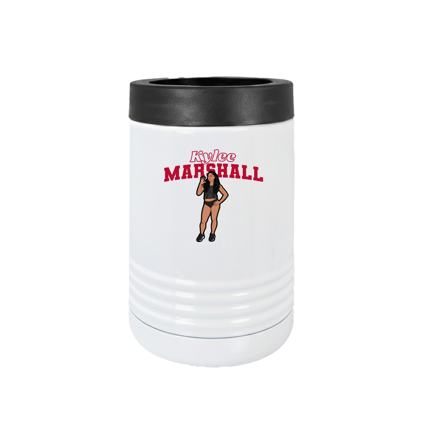 Beverage Holder — Name Arch in White