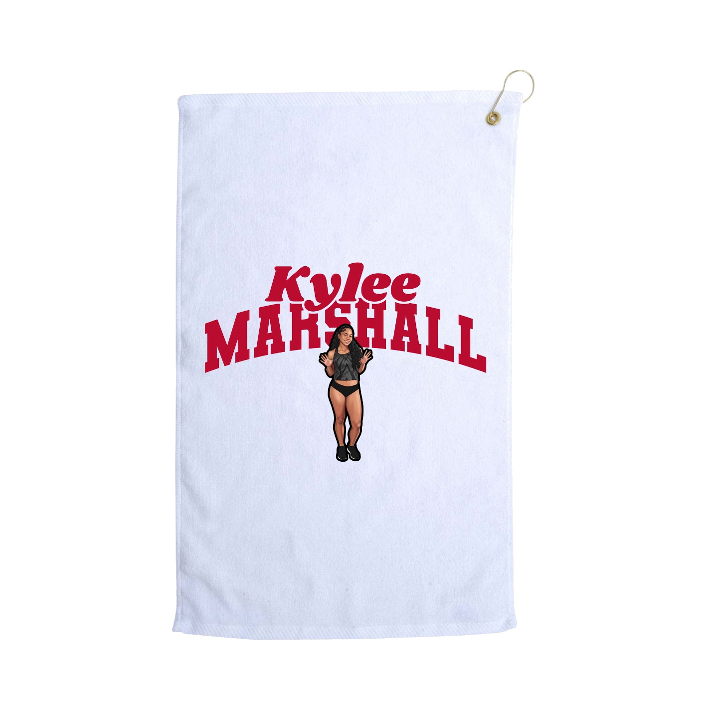 Golf Towel — Signature Arch in White