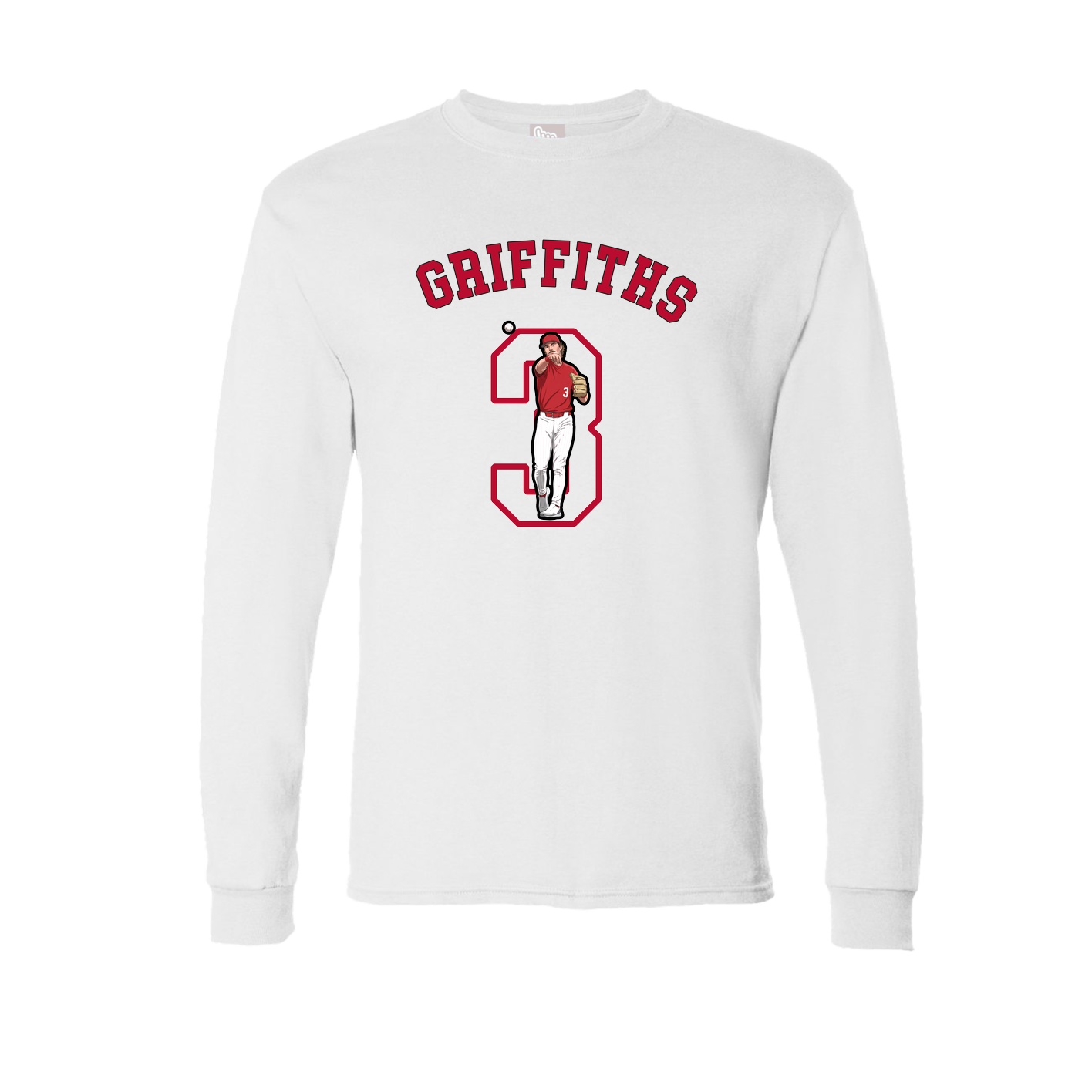 Long Sleeve Tee — Shirsey Arch in White