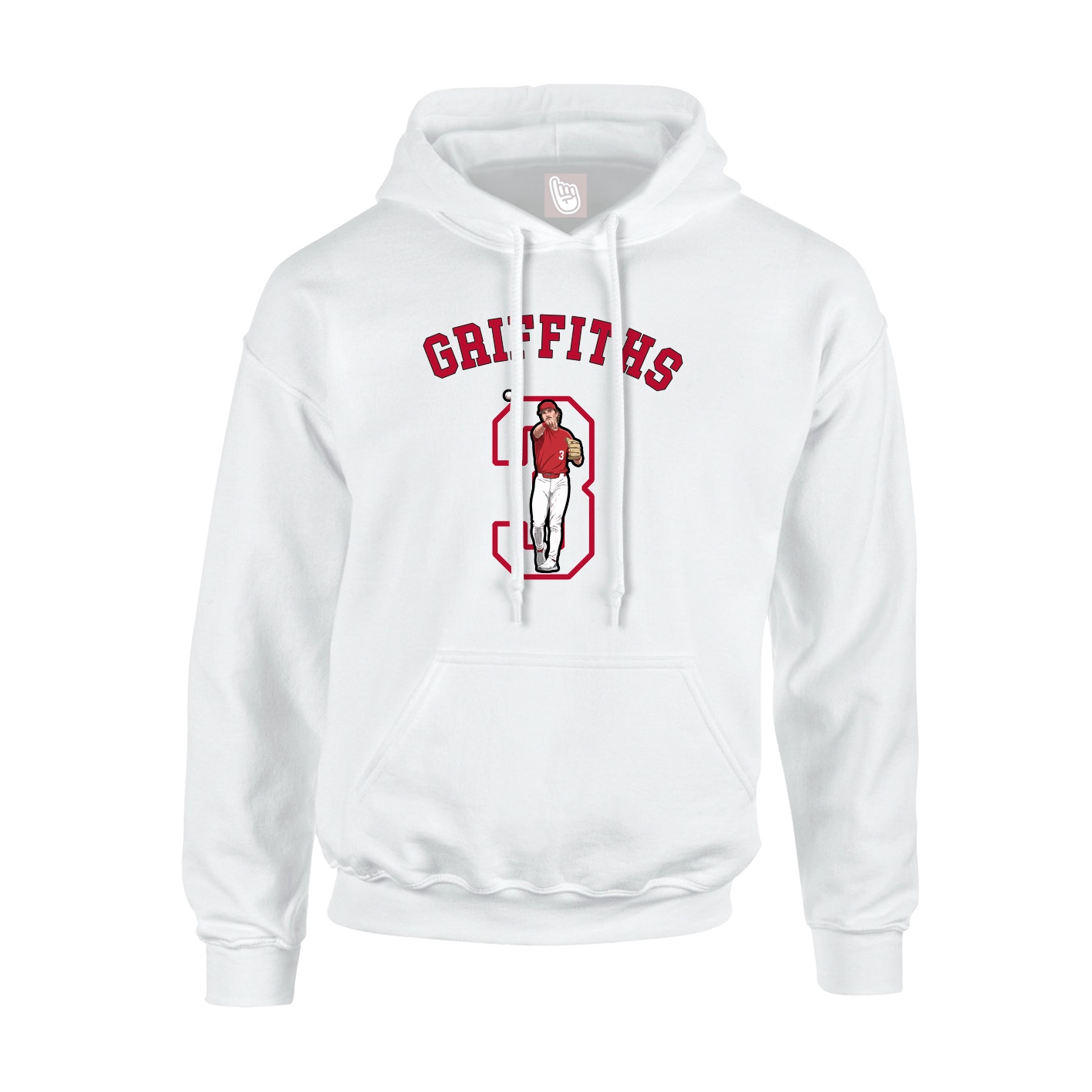 Hoodie — Shirsey Arch in White