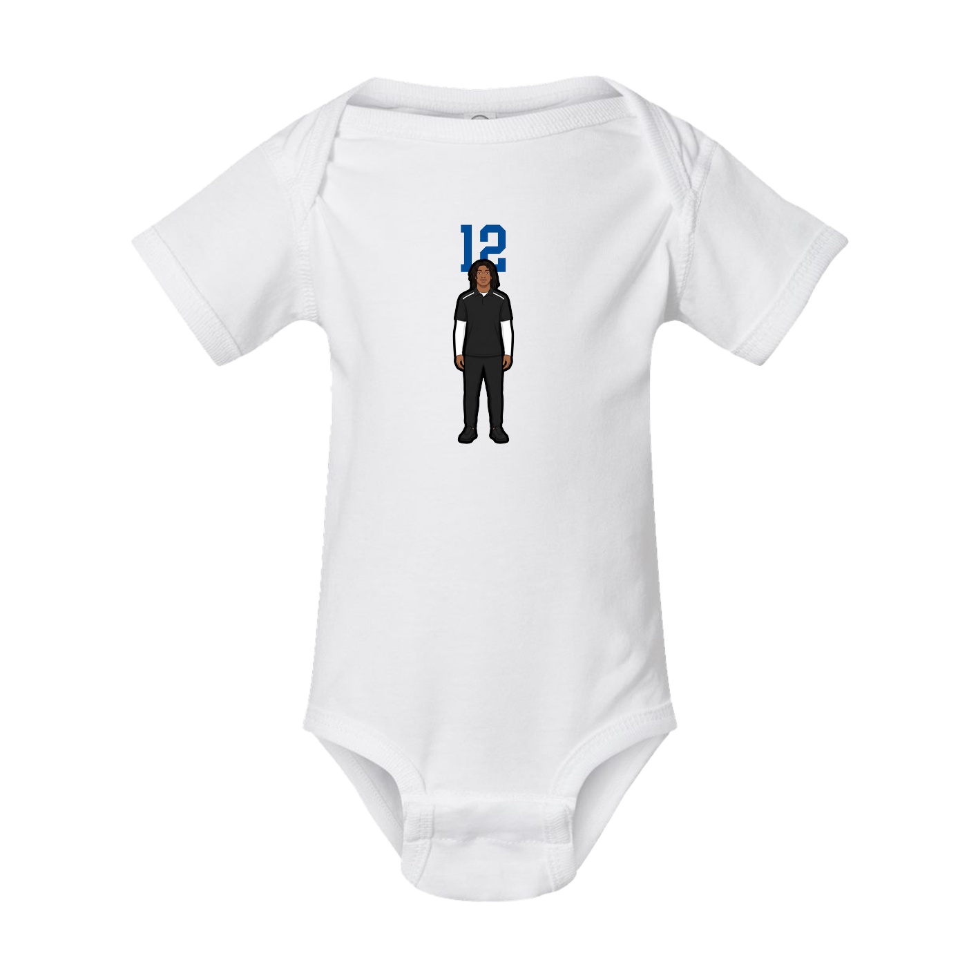 Baby Onesie — Number Top in White