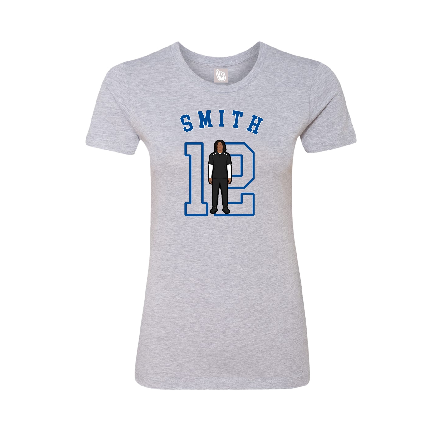 Fitted Women's Tee — Shirsey Arch in Grey
