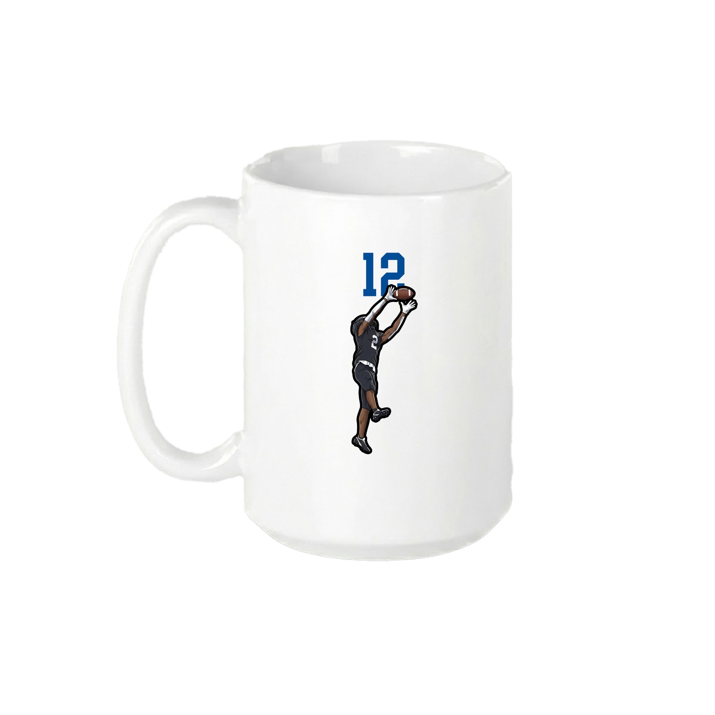 15oz Coffee Mug — Number Top in White