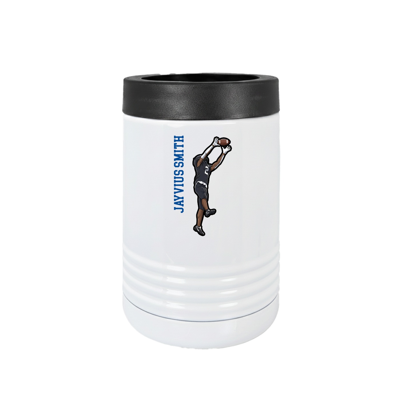 Beverage Holder — Name Vertical in White
