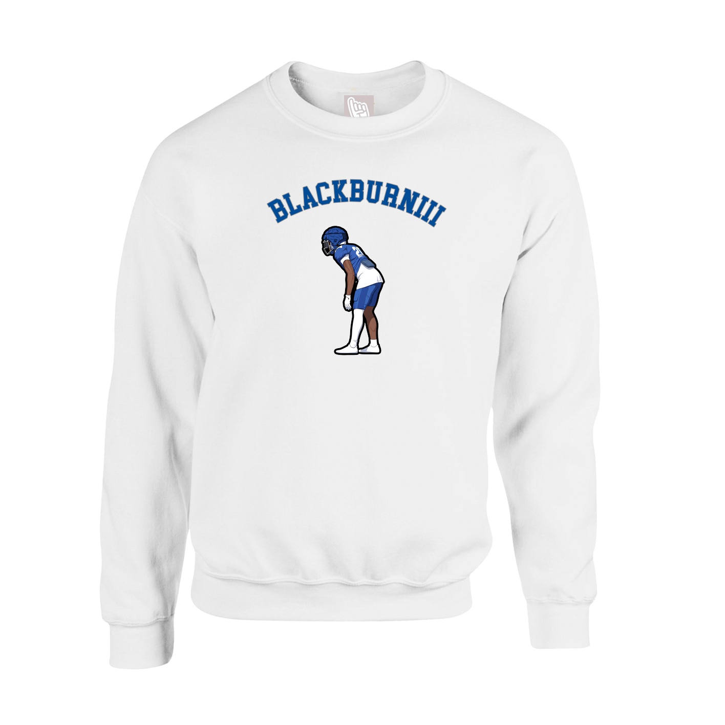 Fleece Crew — Shirsey Arch in White