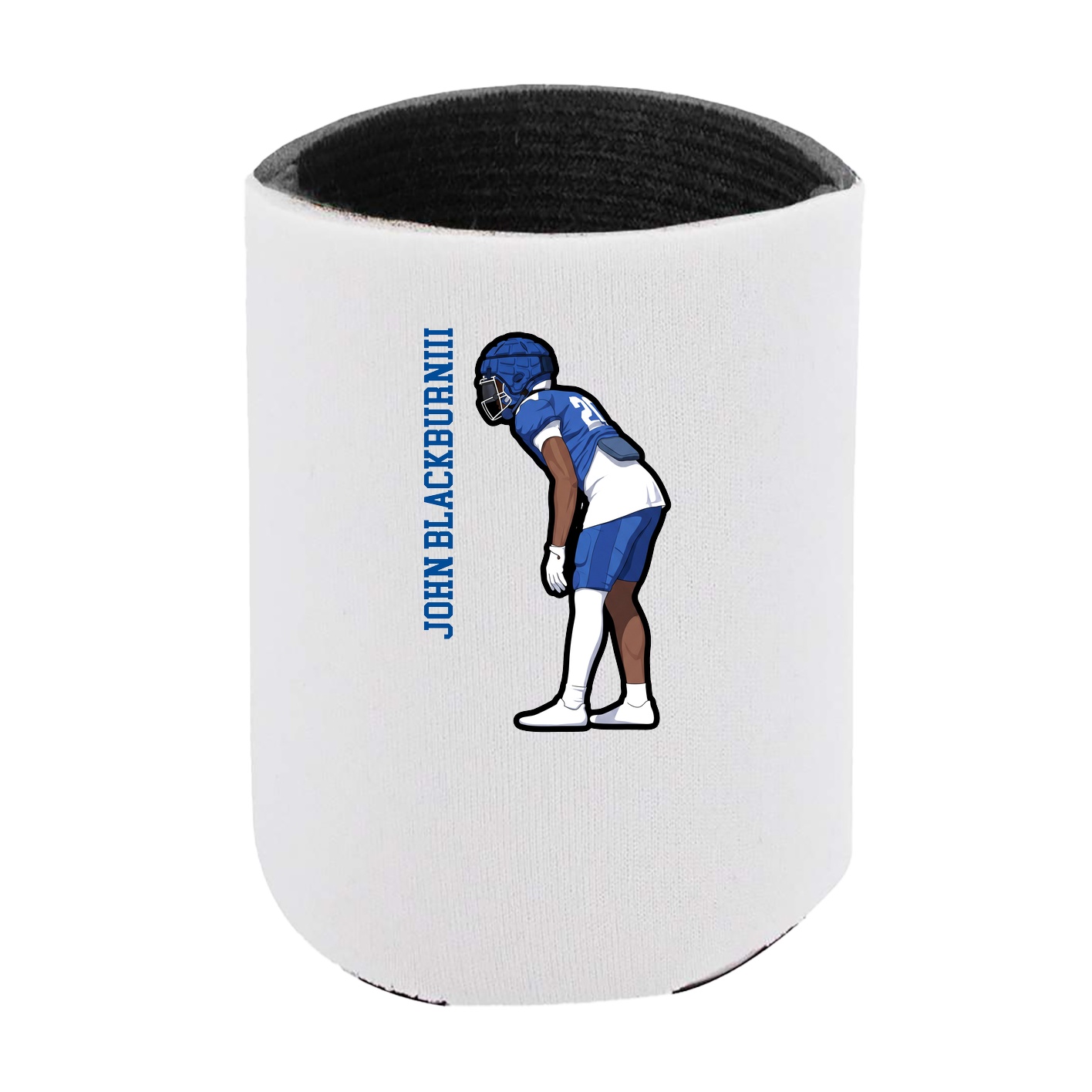 Can Holder — Name Vertical in White