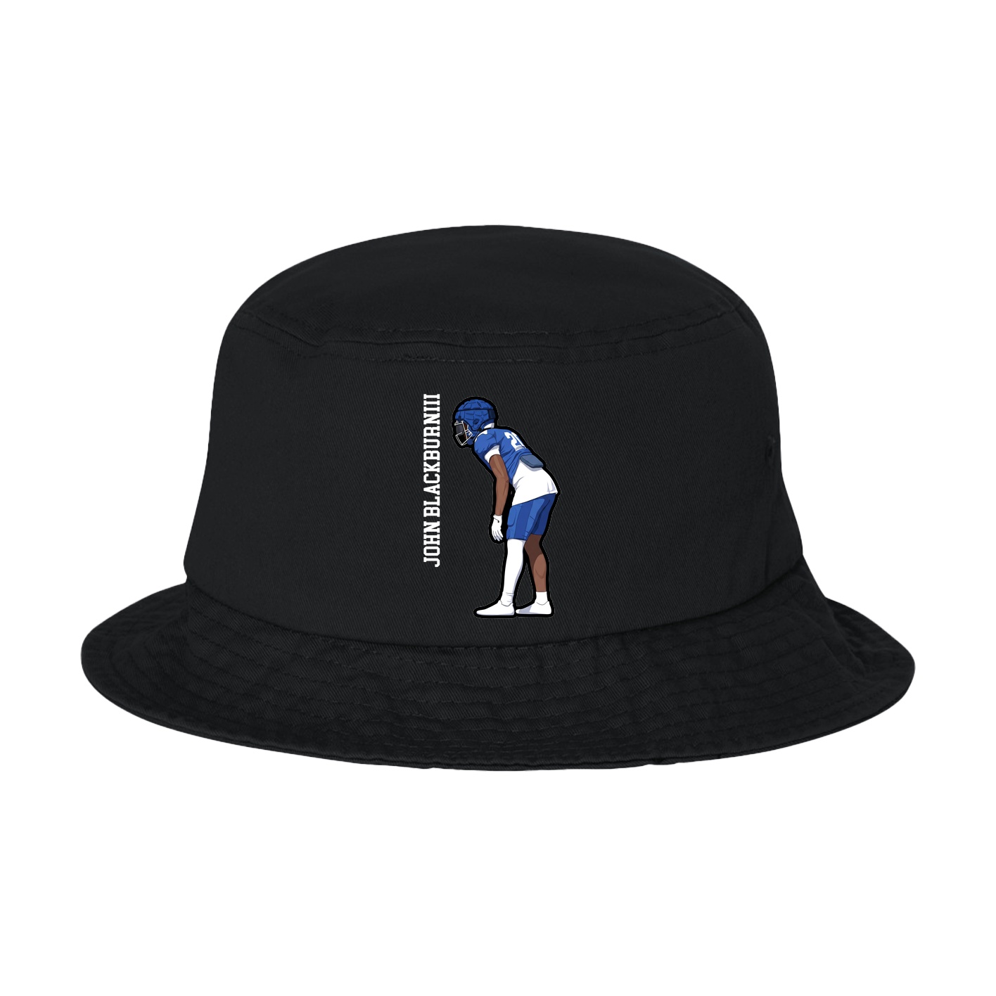 Bucket Cap — Name Vertical in Black