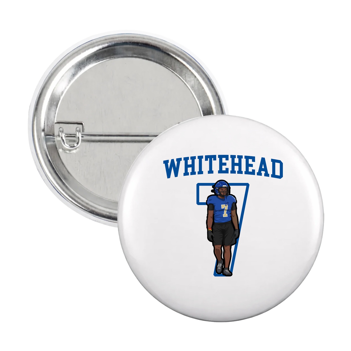 Game Day Button — Shirsey in White