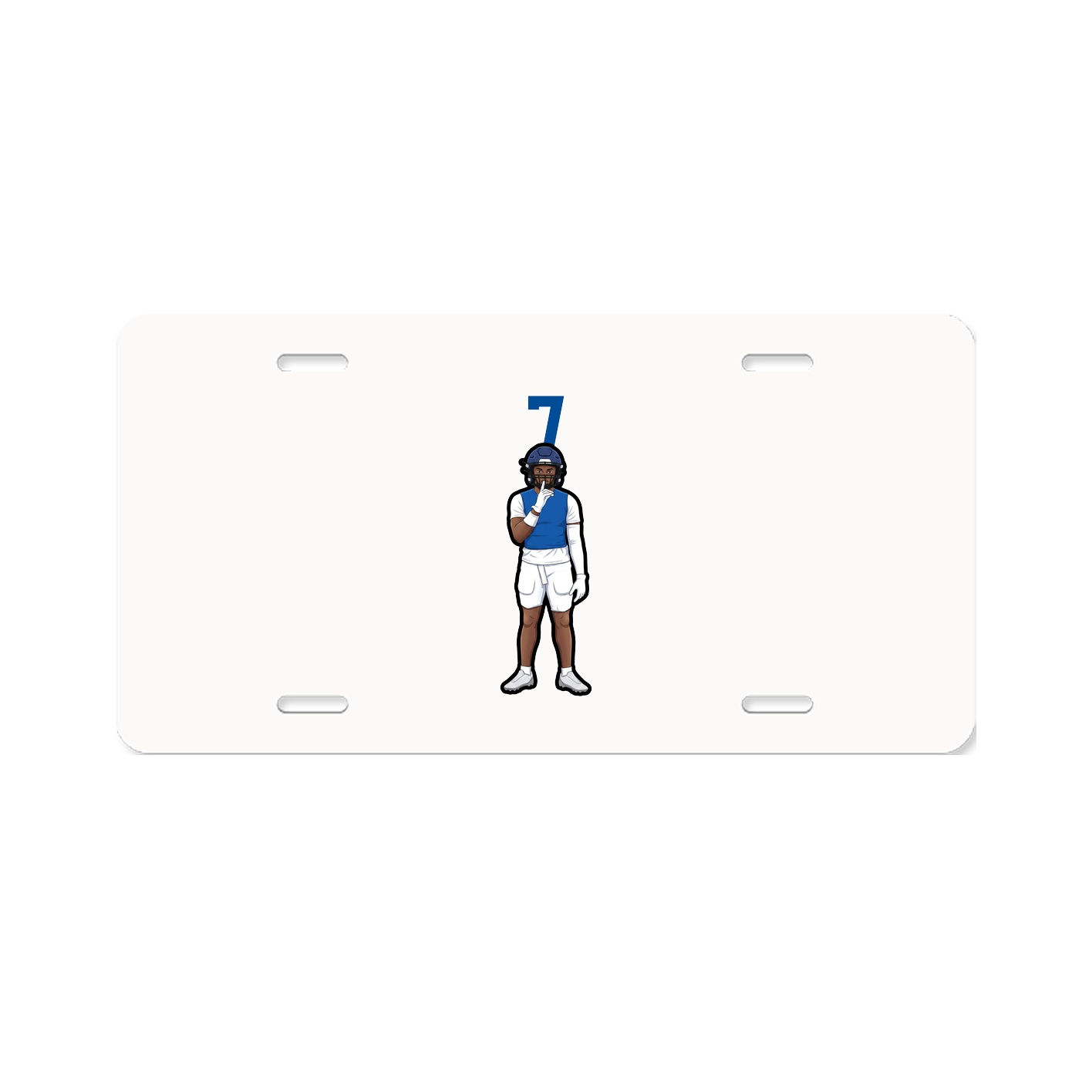 License Plate — Number Top in Classic
