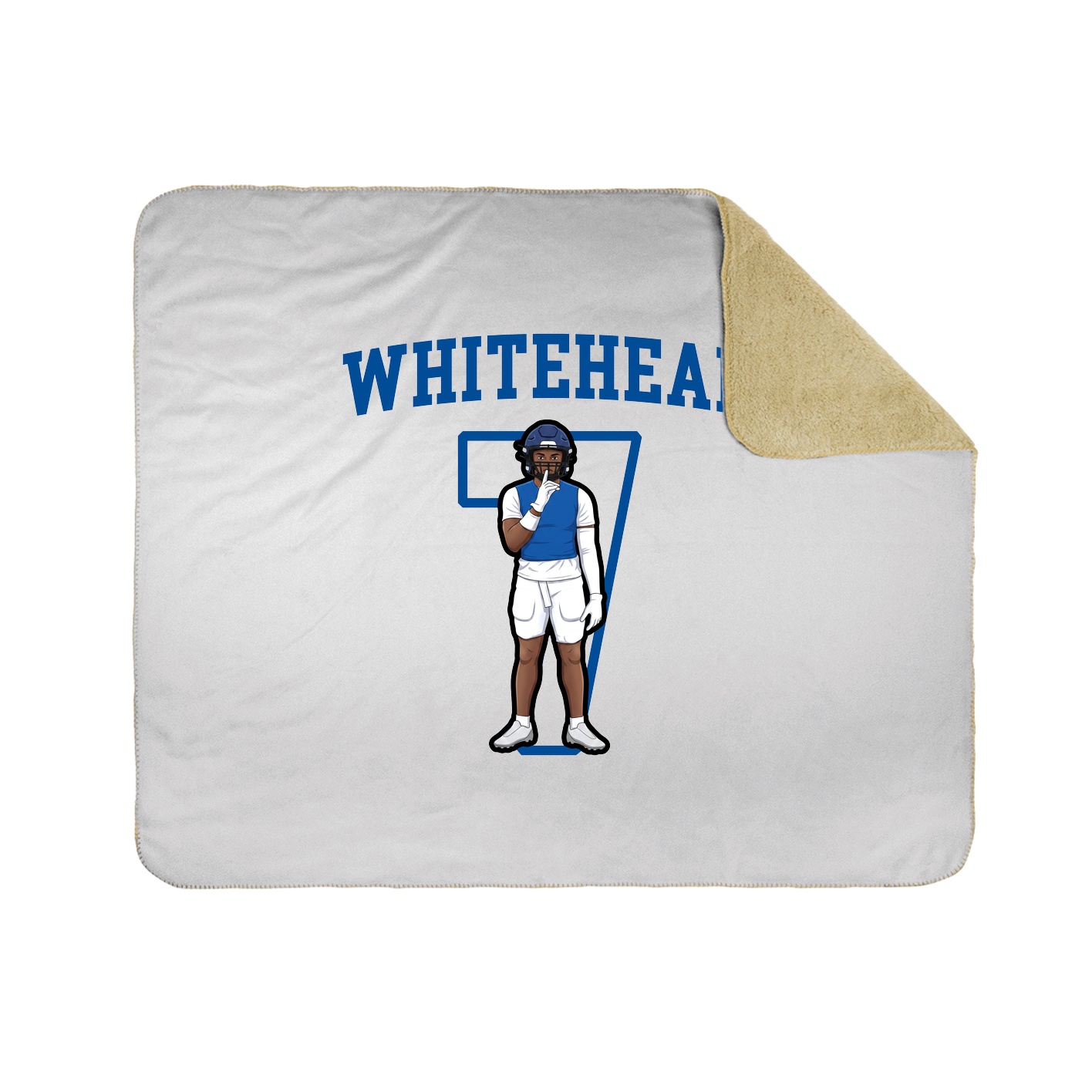 Throw Blanket — Shirsey in White