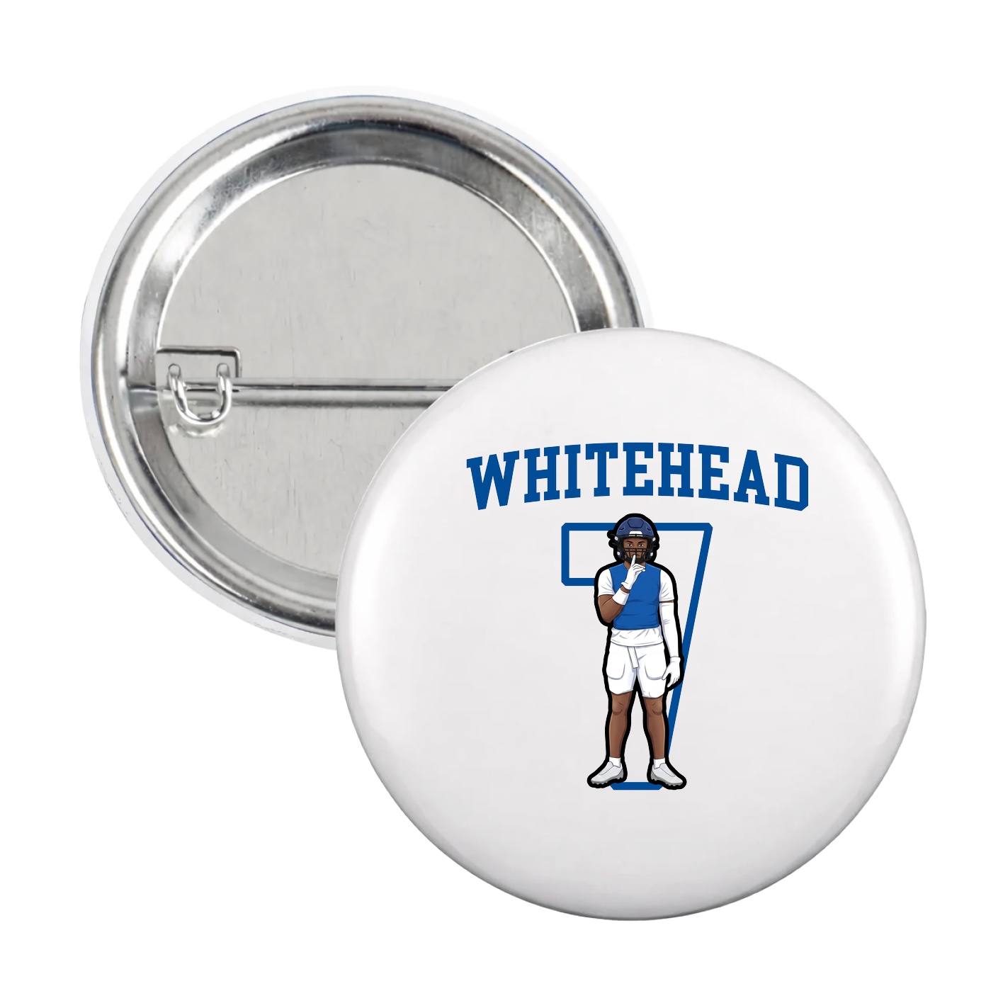 Game Day Button — Shirsey in White