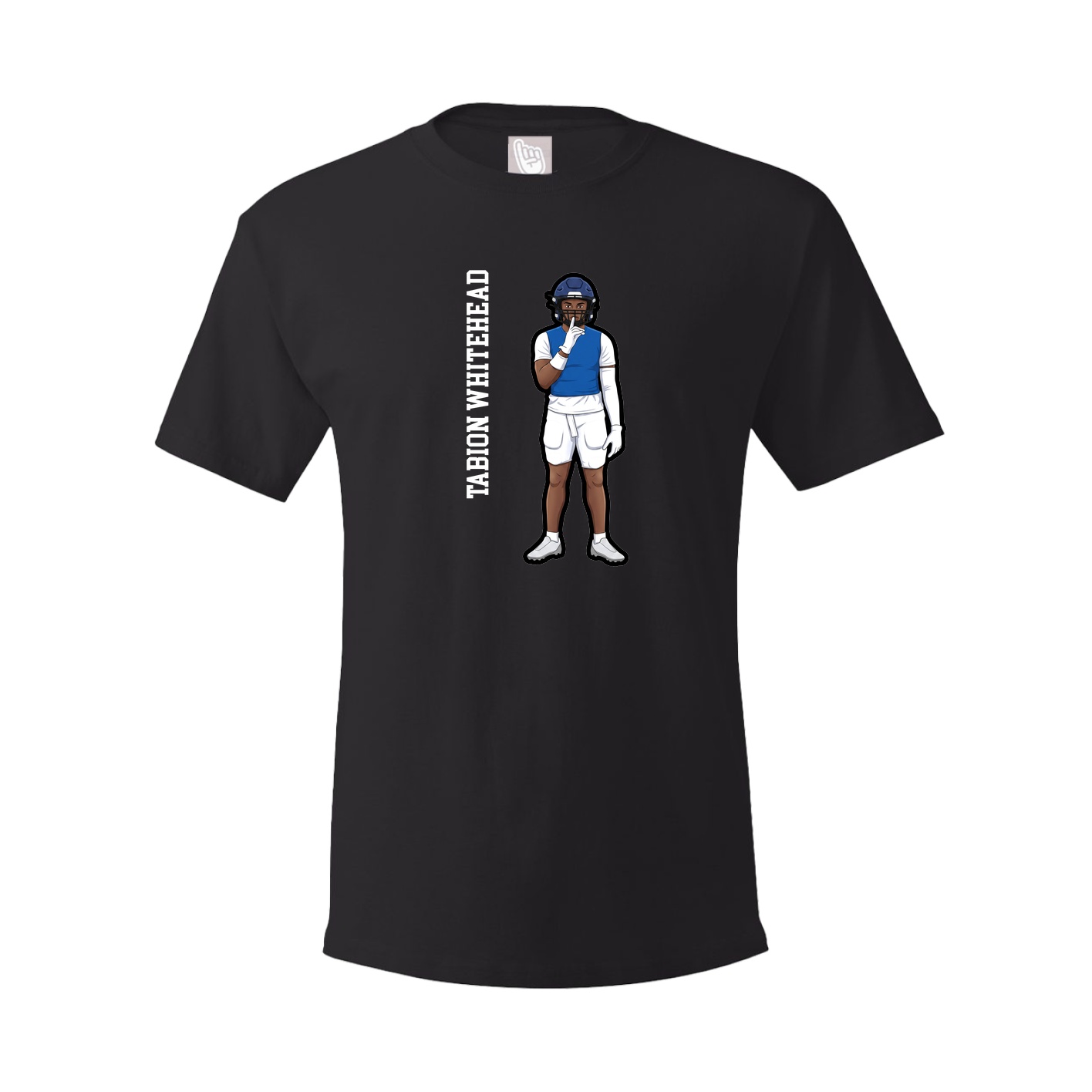 Youth Tee — Name Vertical in Black