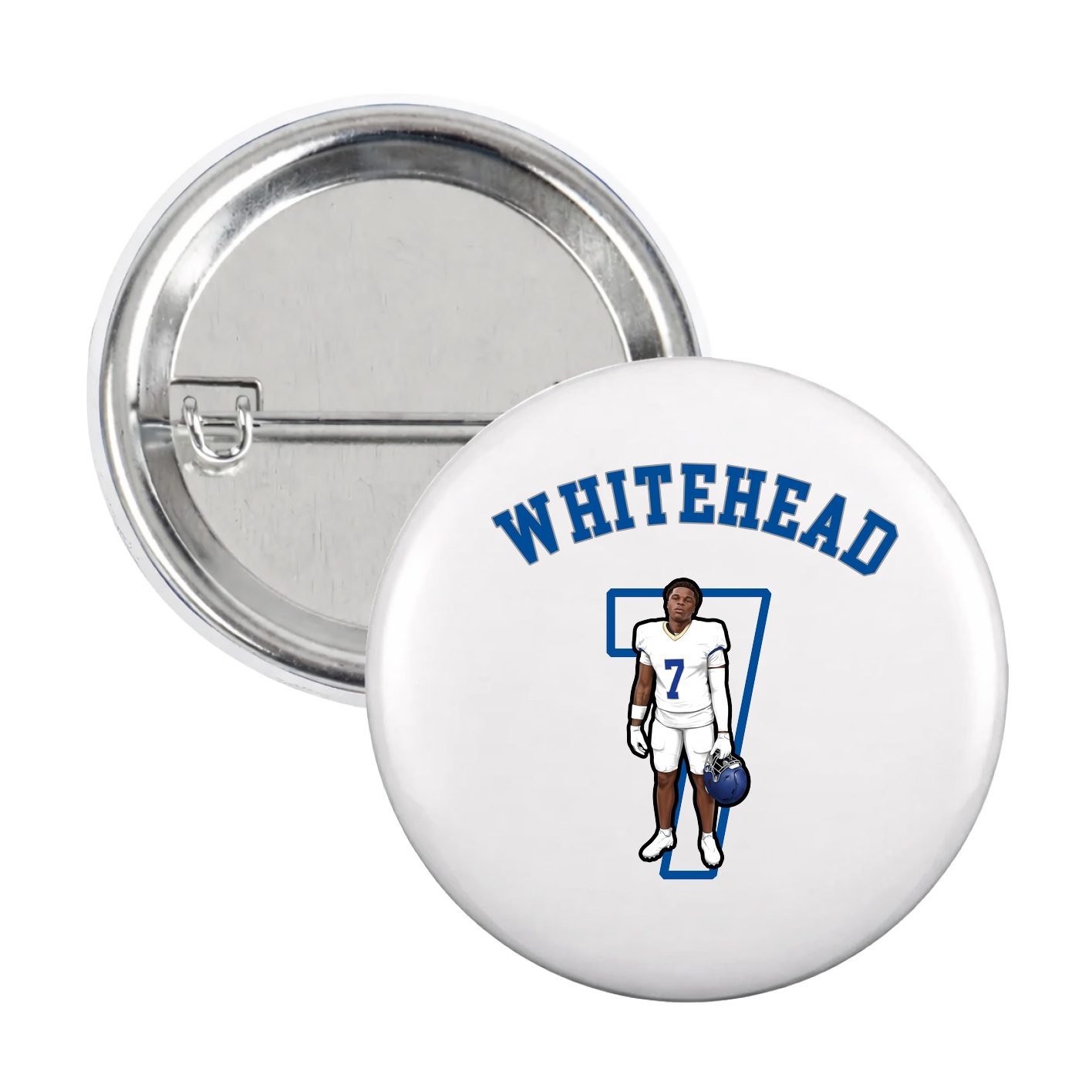 Game Day Button — Shirsey Arch in White