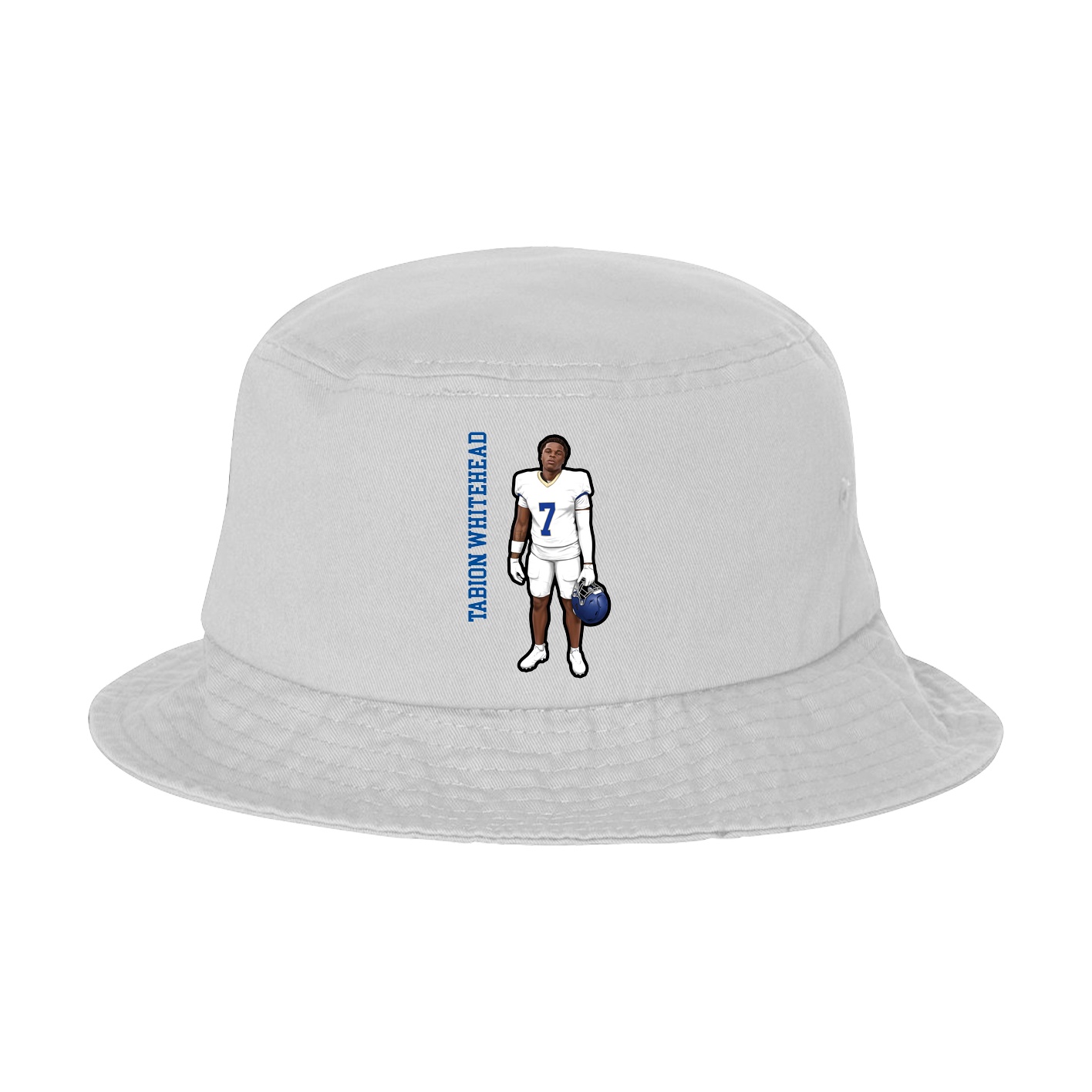 Bucket Cap — Name Vertical in White