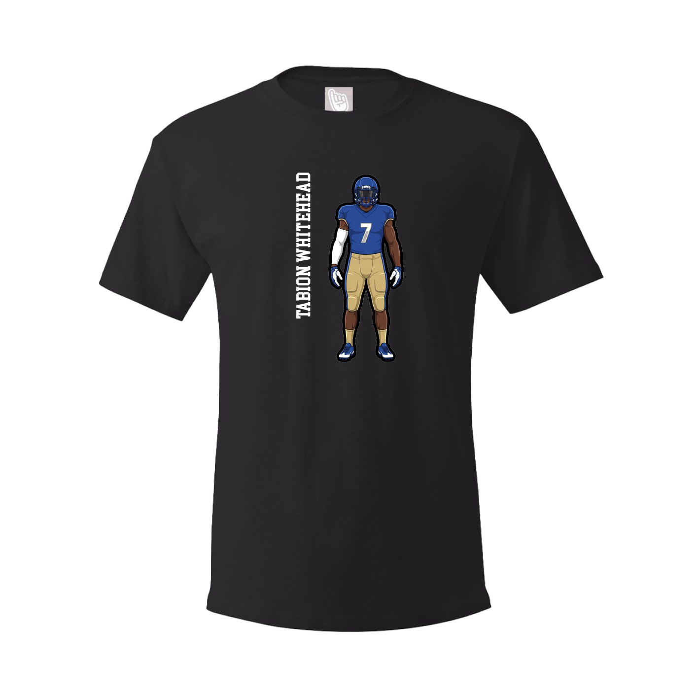 Tee — Name Vertical in Black