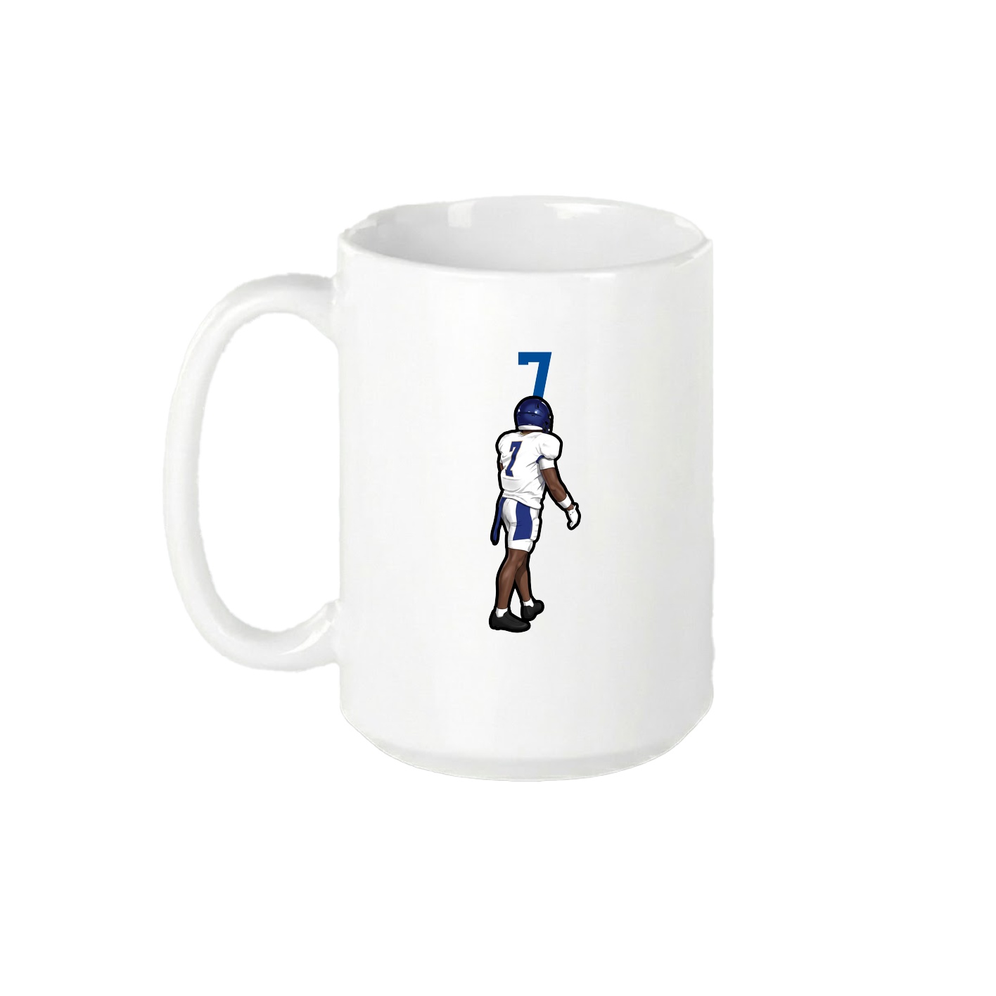 15oz Coffee Mug — Number Top in White