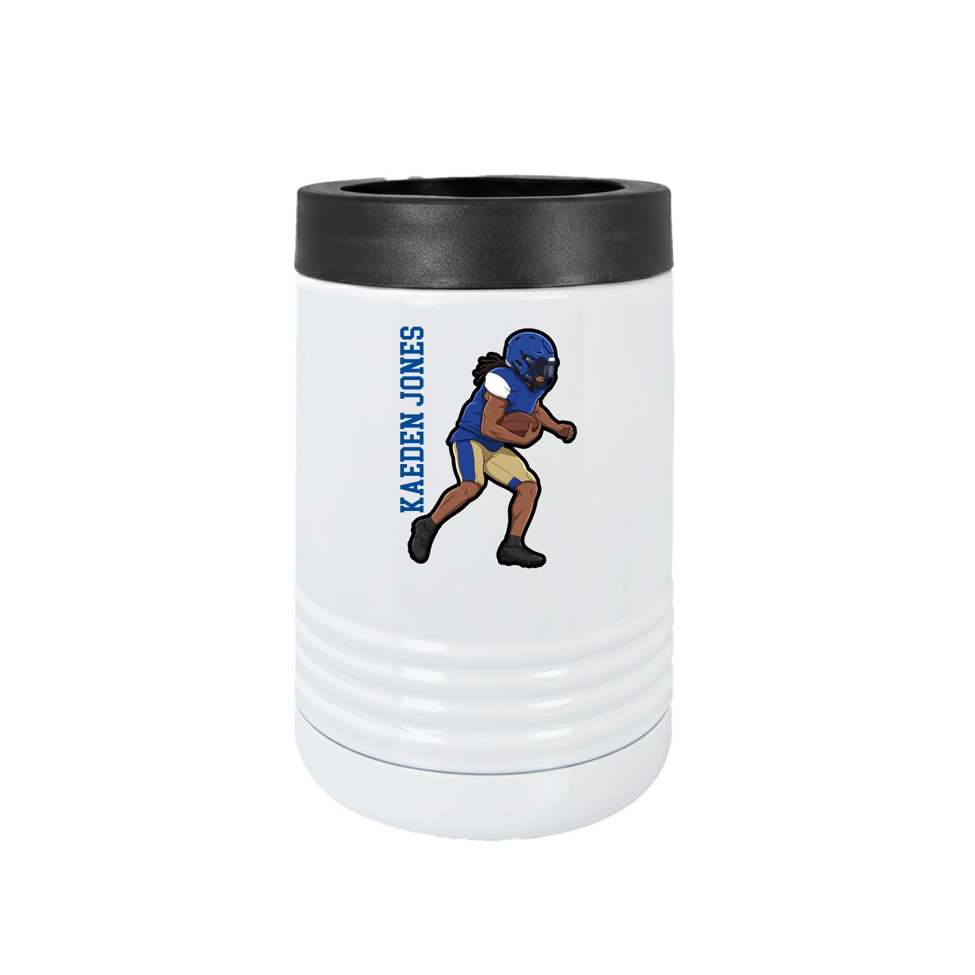 Beverage Holder — Name Vertical in White