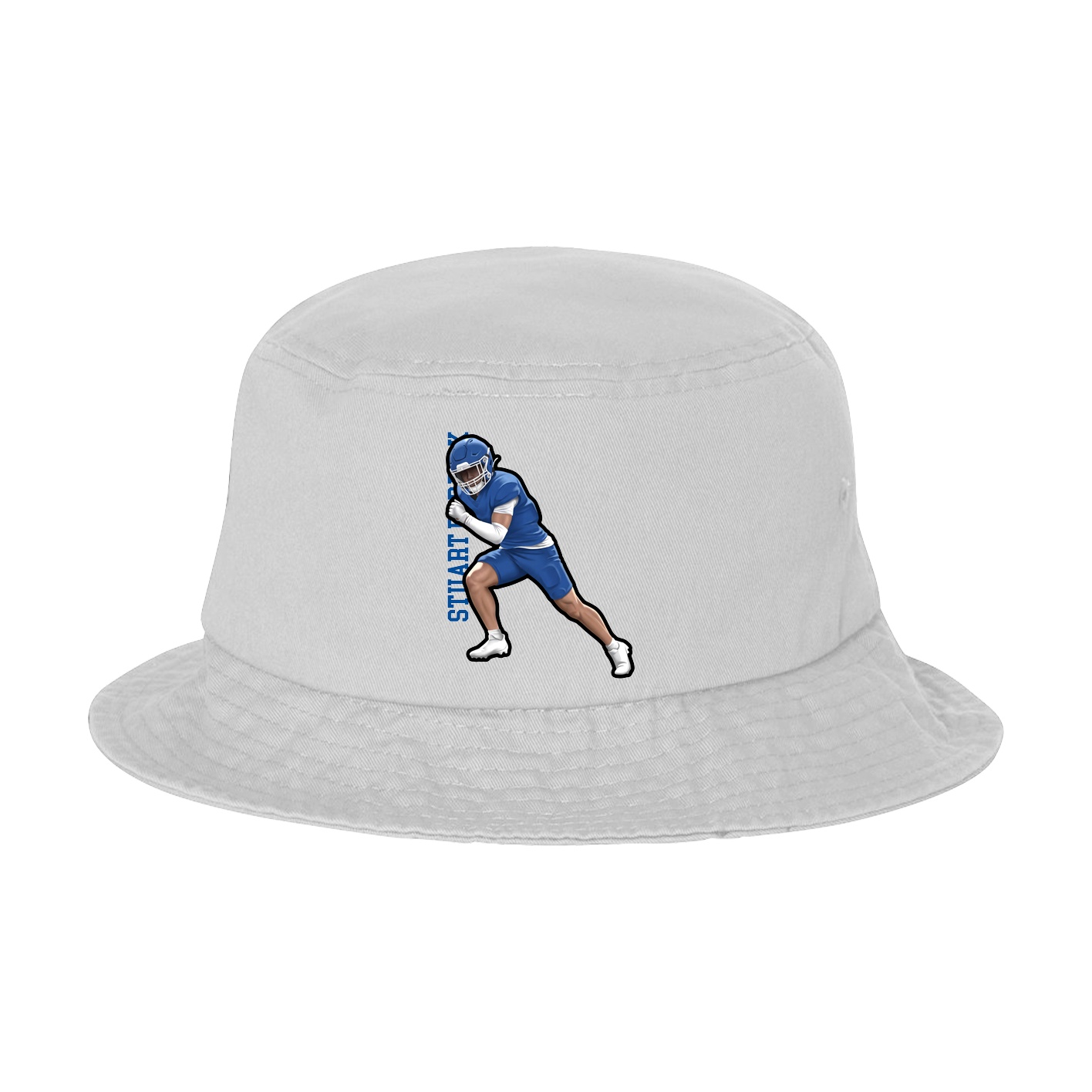 Bucket Cap — Name Vertical in White