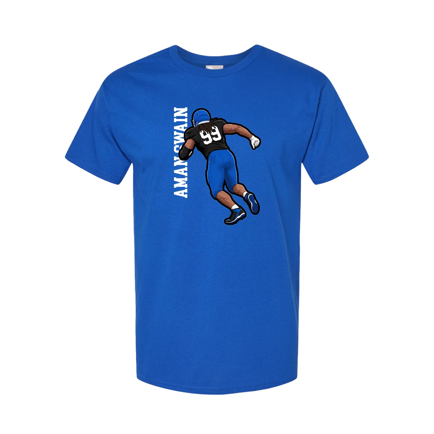 Tee — Name Vertical in Royal
