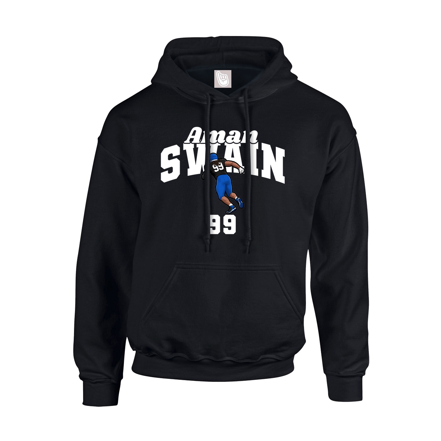 Youth Hoodie — Signature Arch in Black