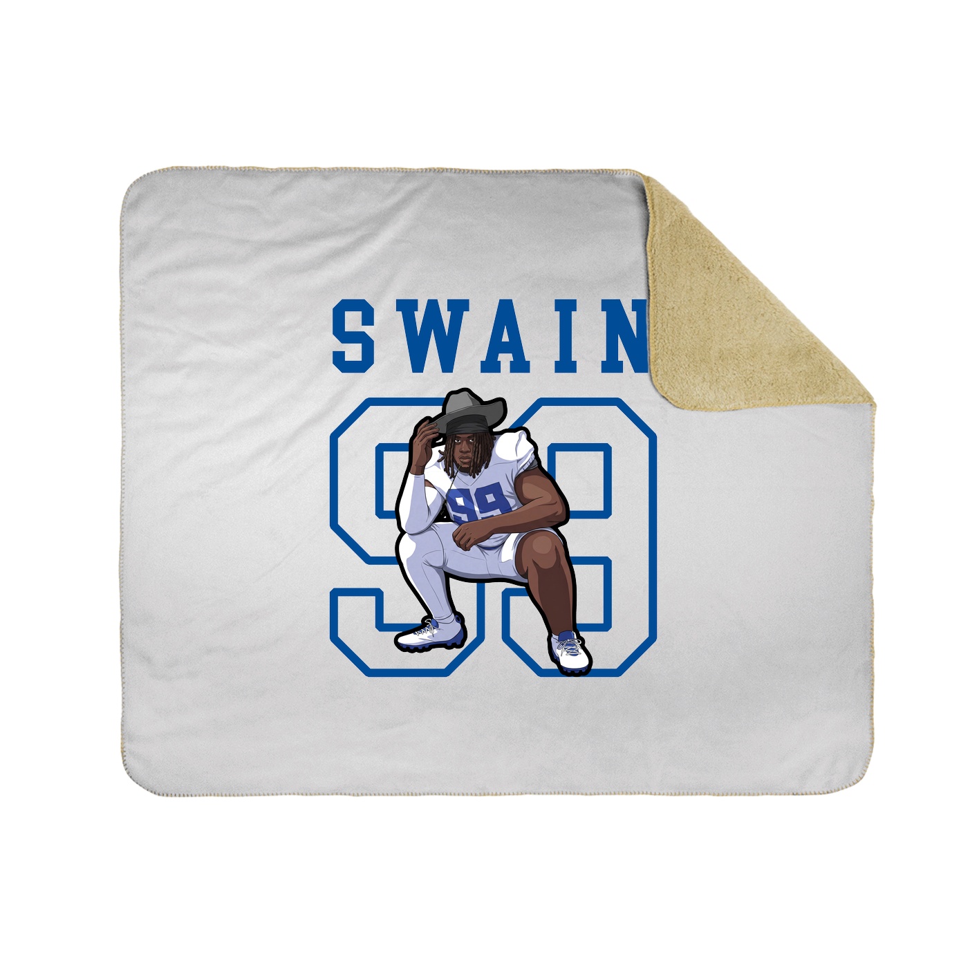 Throw Blanket — Shirsey in White