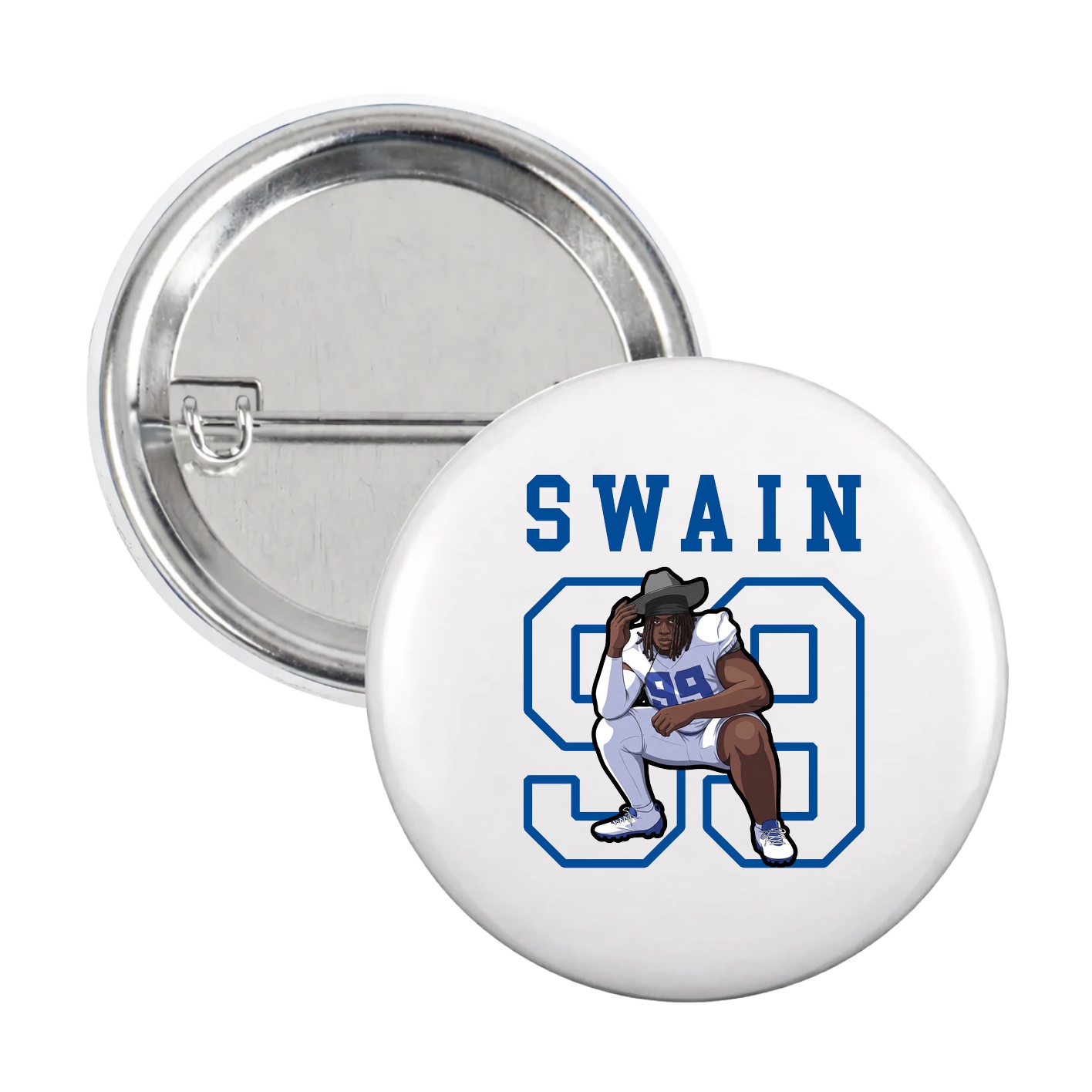 Game Day Button — Shirsey in White