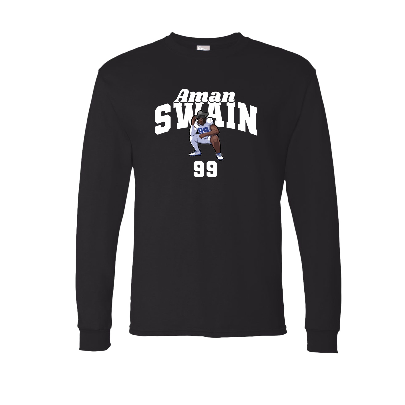 Long Sleeve Tee — Signature Arch in Black