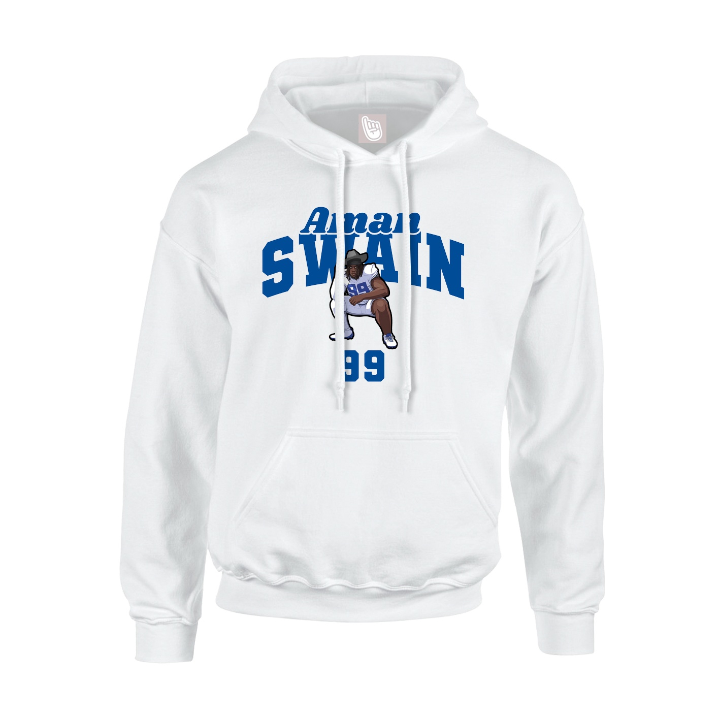 Hoodie — Signature Arch in White