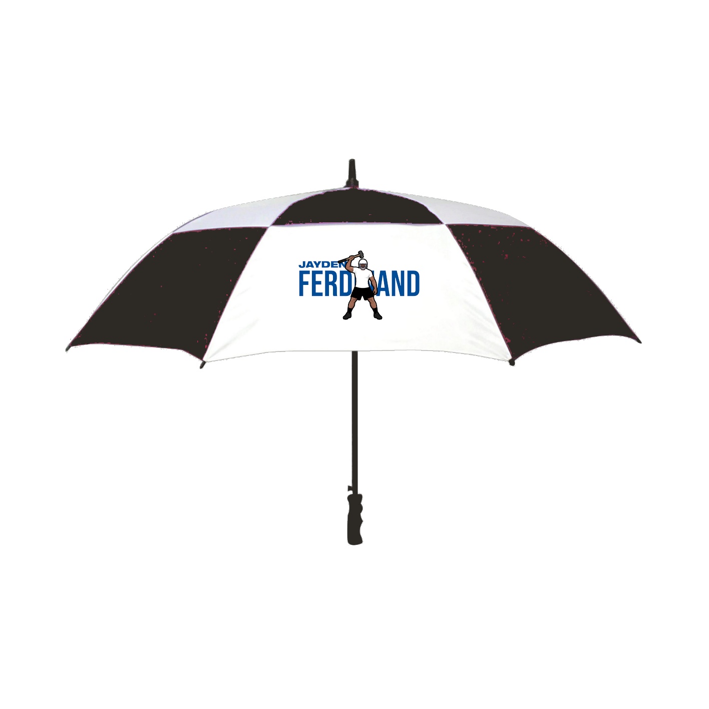 Golf Umbrella — Player Name in Black
