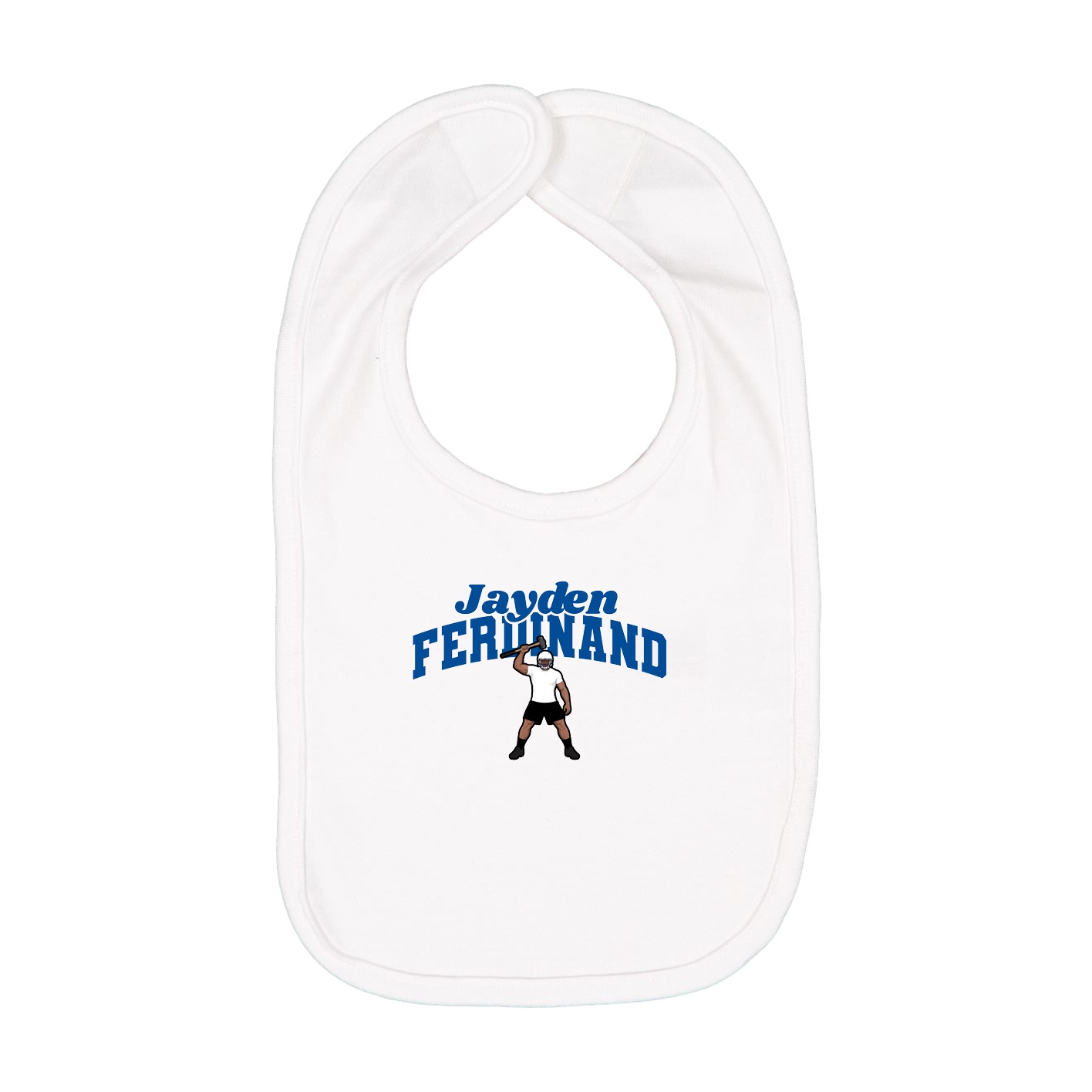 Infant Bib — Signature Arch in White