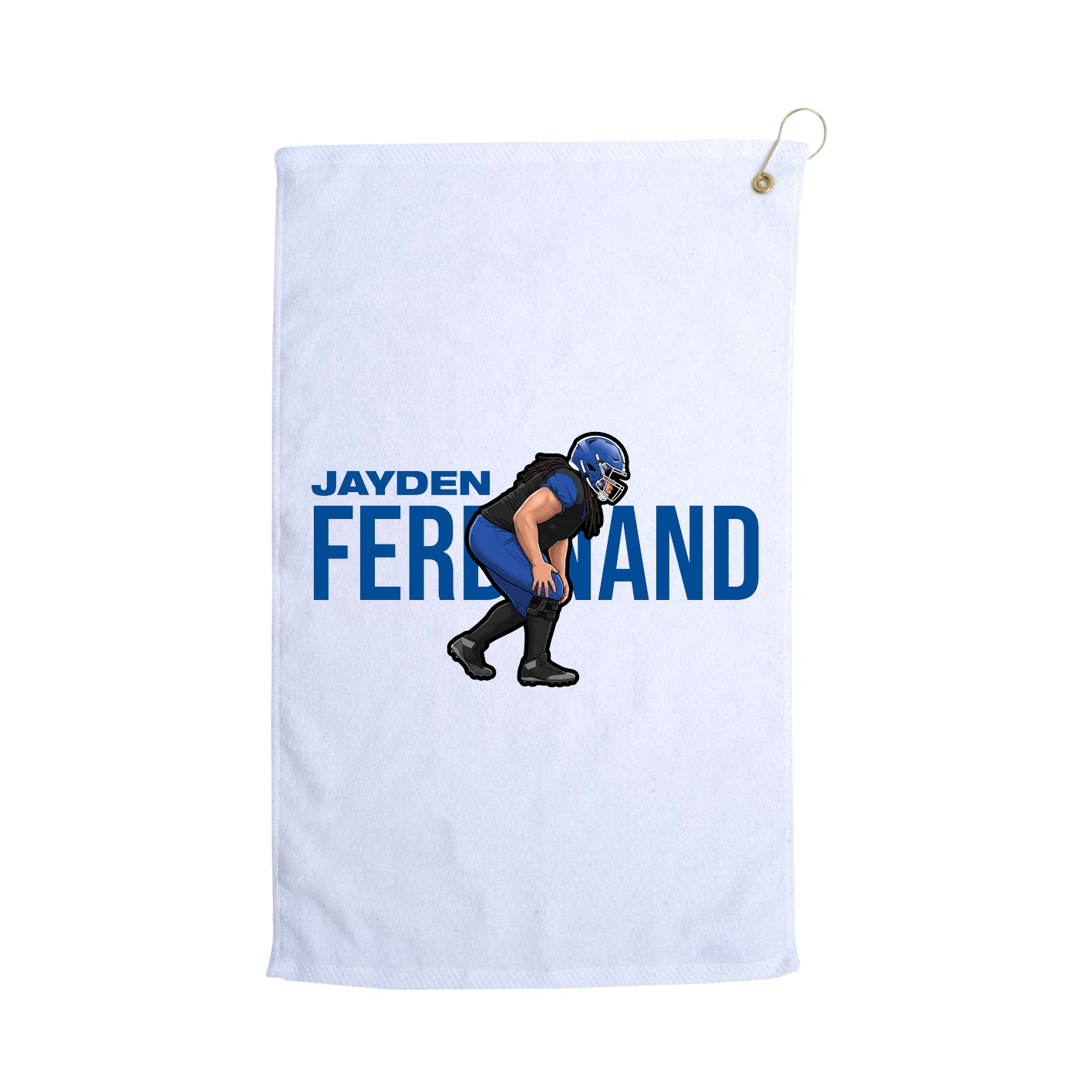 Golf Towel — Player Name in White