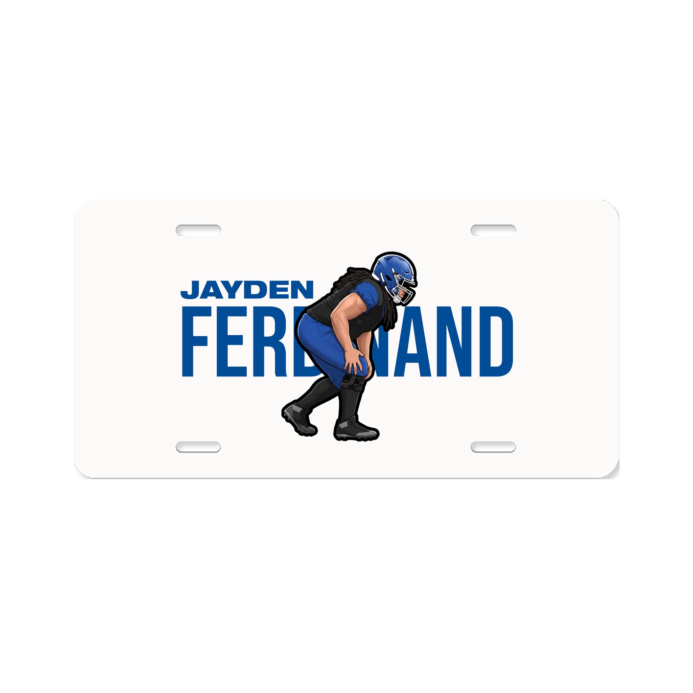 License Plate — Player Name in Classic