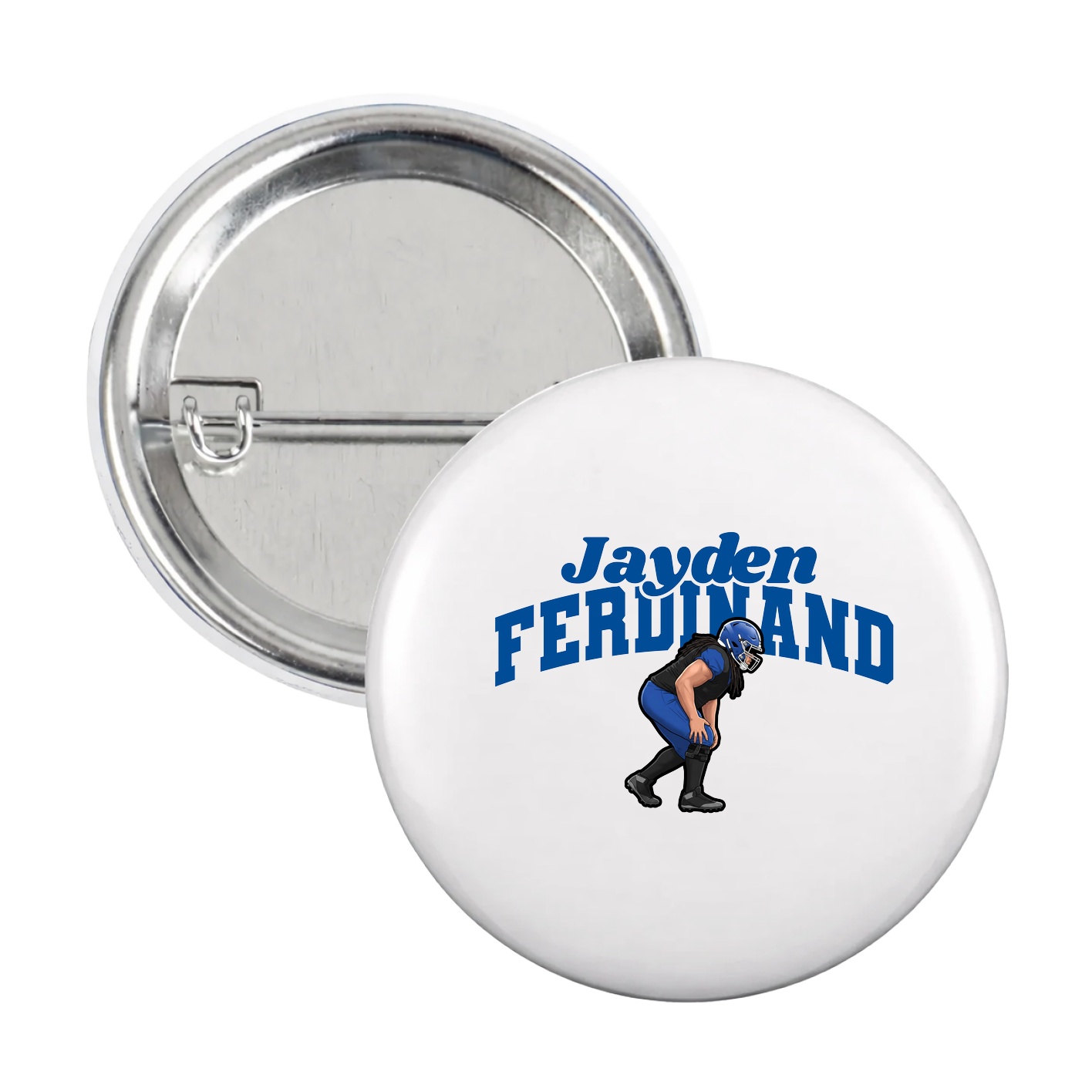 Game Day Button — Signature Arch in White