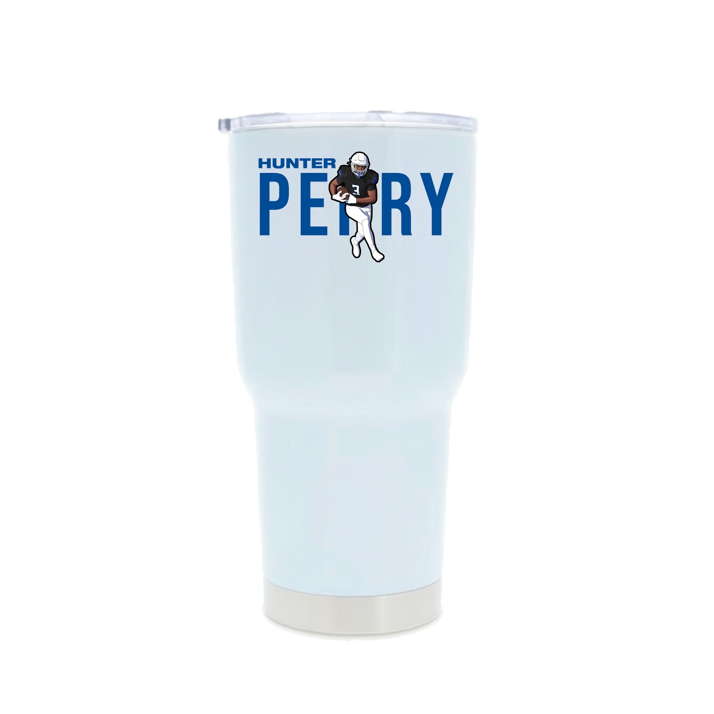 30oz Stainless Steel Tumbler — Player Name in White
