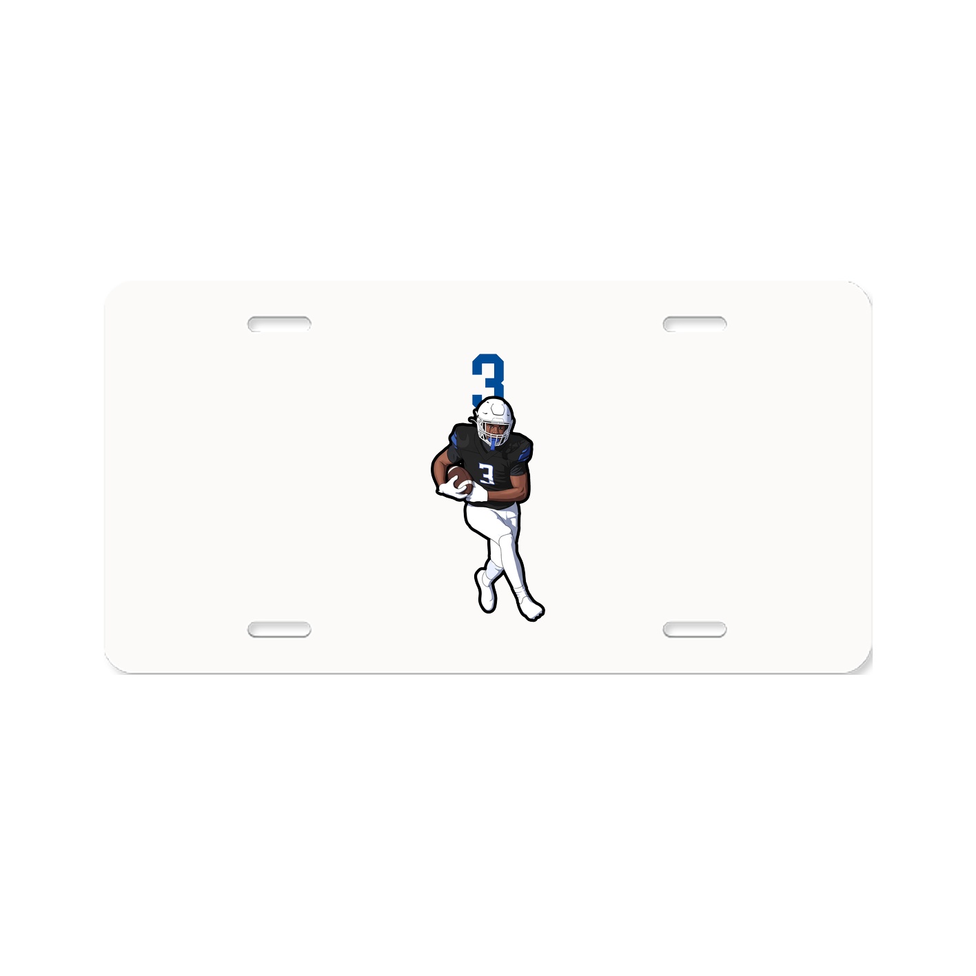 License Plate — Number Top in Classic