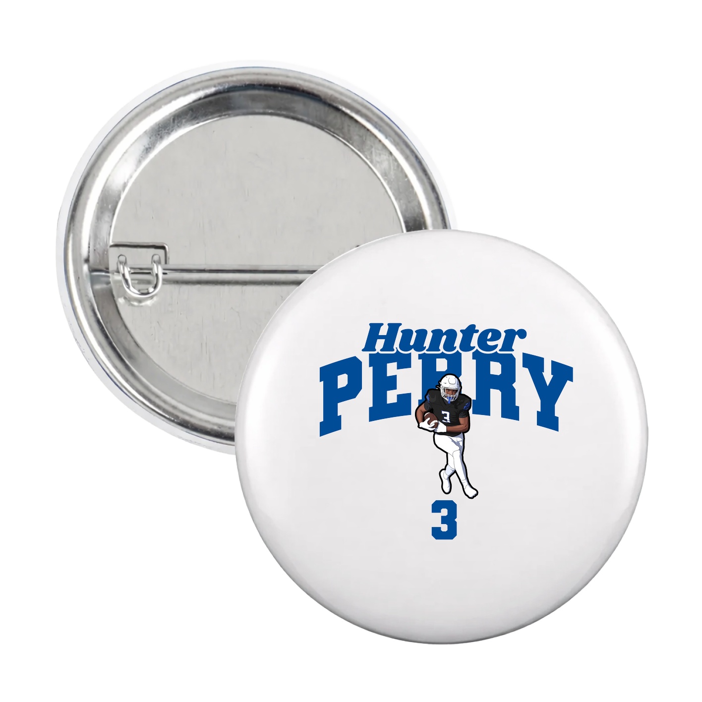 Game Day Button — Signature Arch in White