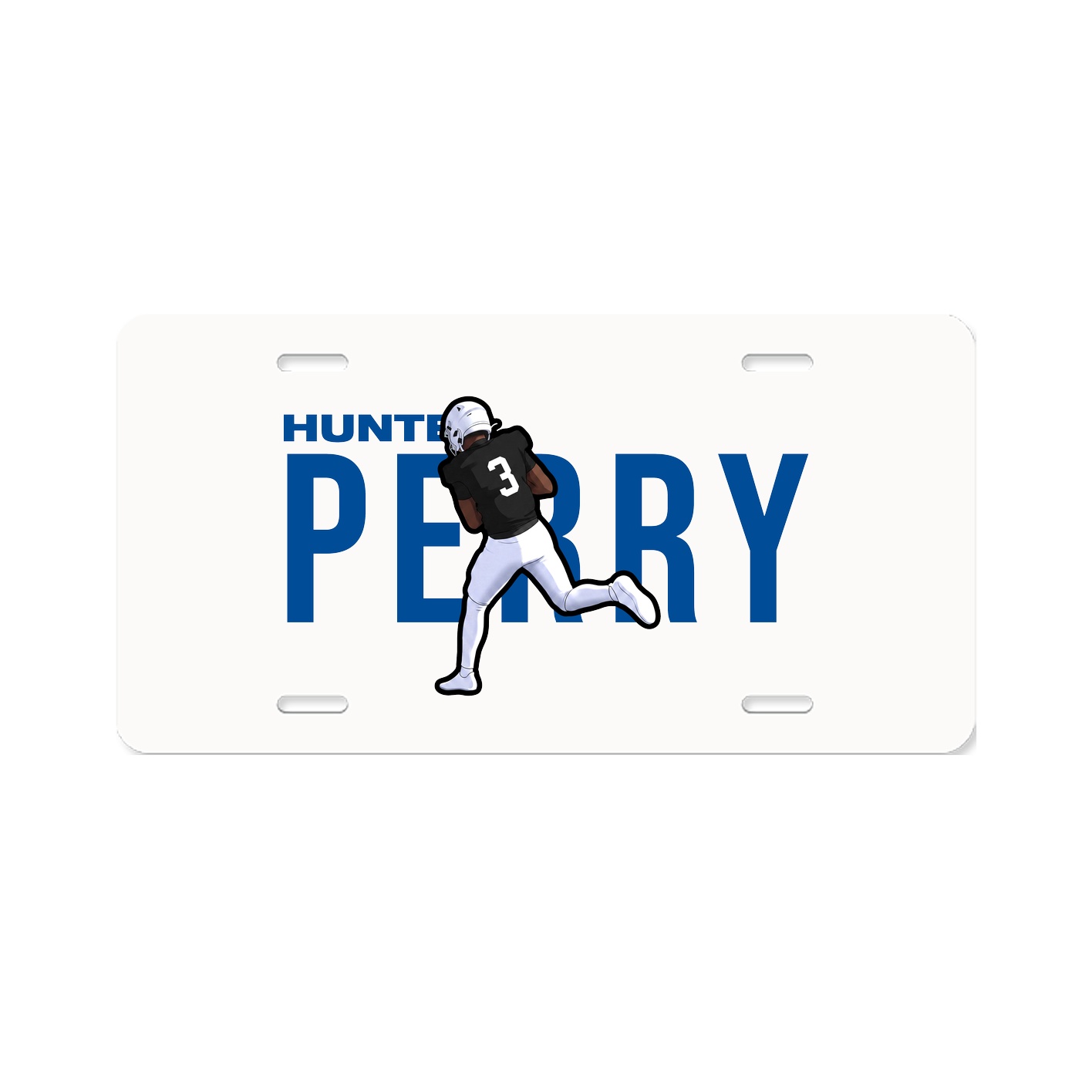 License Plate — Player Name in Classic