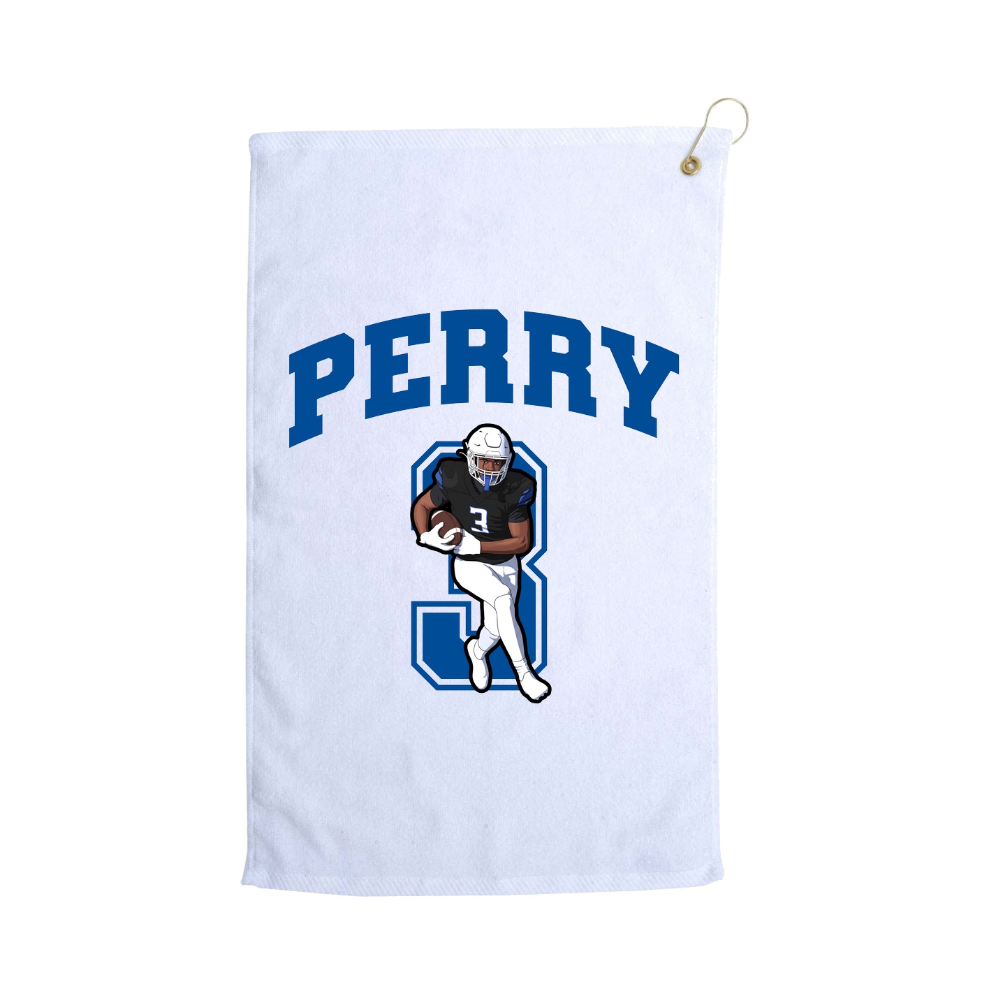 Golf Towel — Number in White