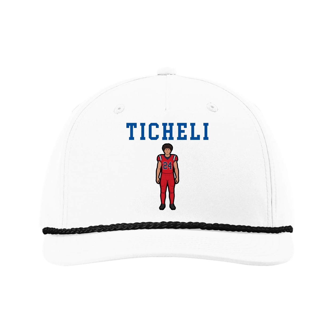 Five-Panel Classic Rope Cap — Shirsey in White