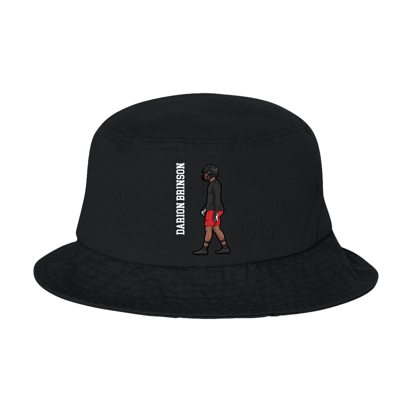 Bucket Cap — Name Vertical in Black