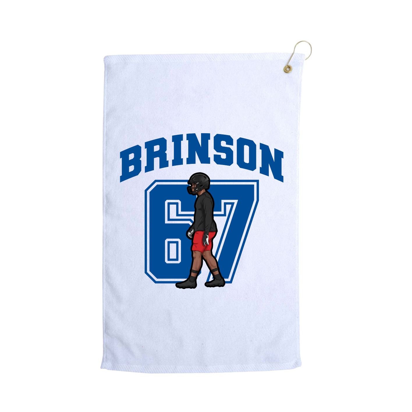 Golf Towel — Number in White