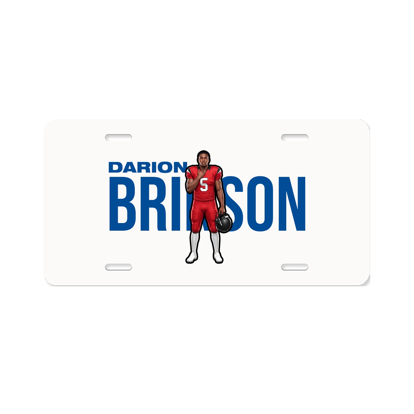 License Plate — Player Name in Classic