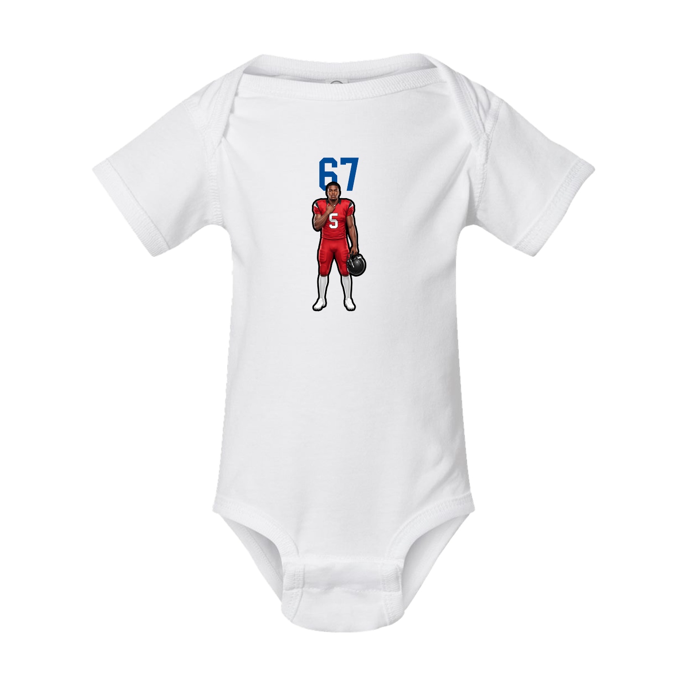 Baby Onesie — Number Top in White