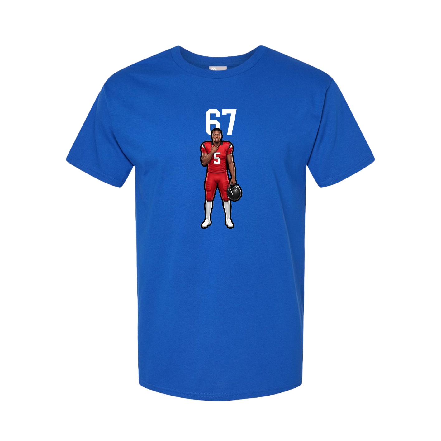 Youth Tee — Number Top in Royal