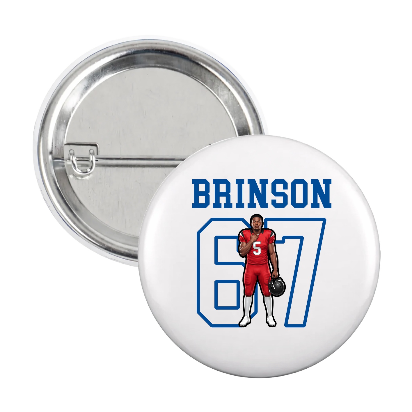 Game Day Button — Shirsey in White