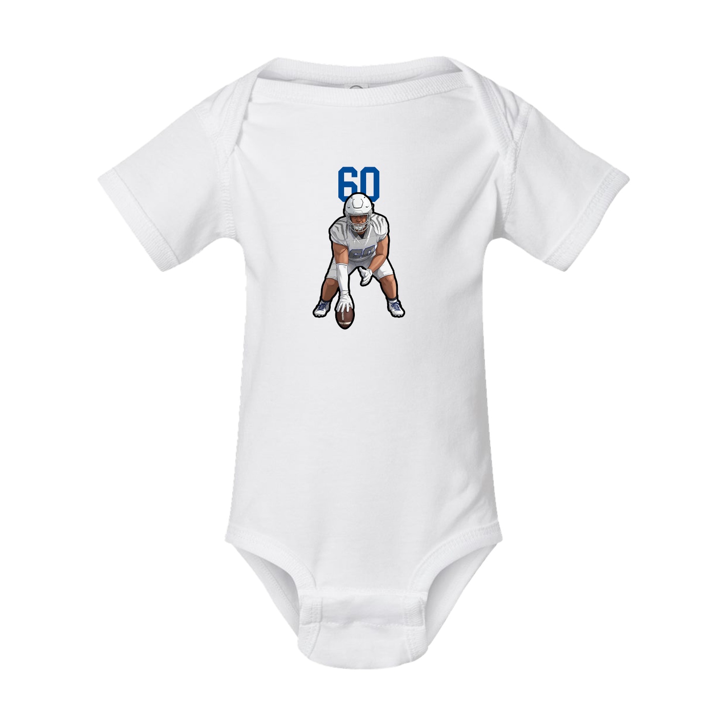 Baby Onesie — Number Top in White