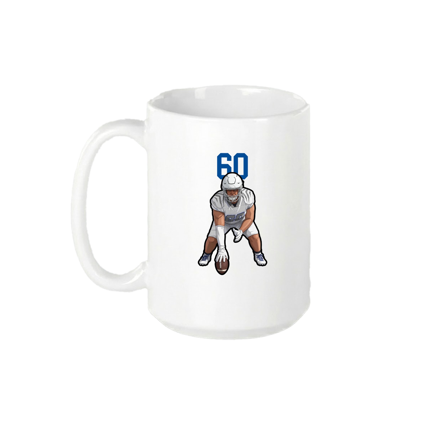 15oz Coffee Mug — Number Top in White