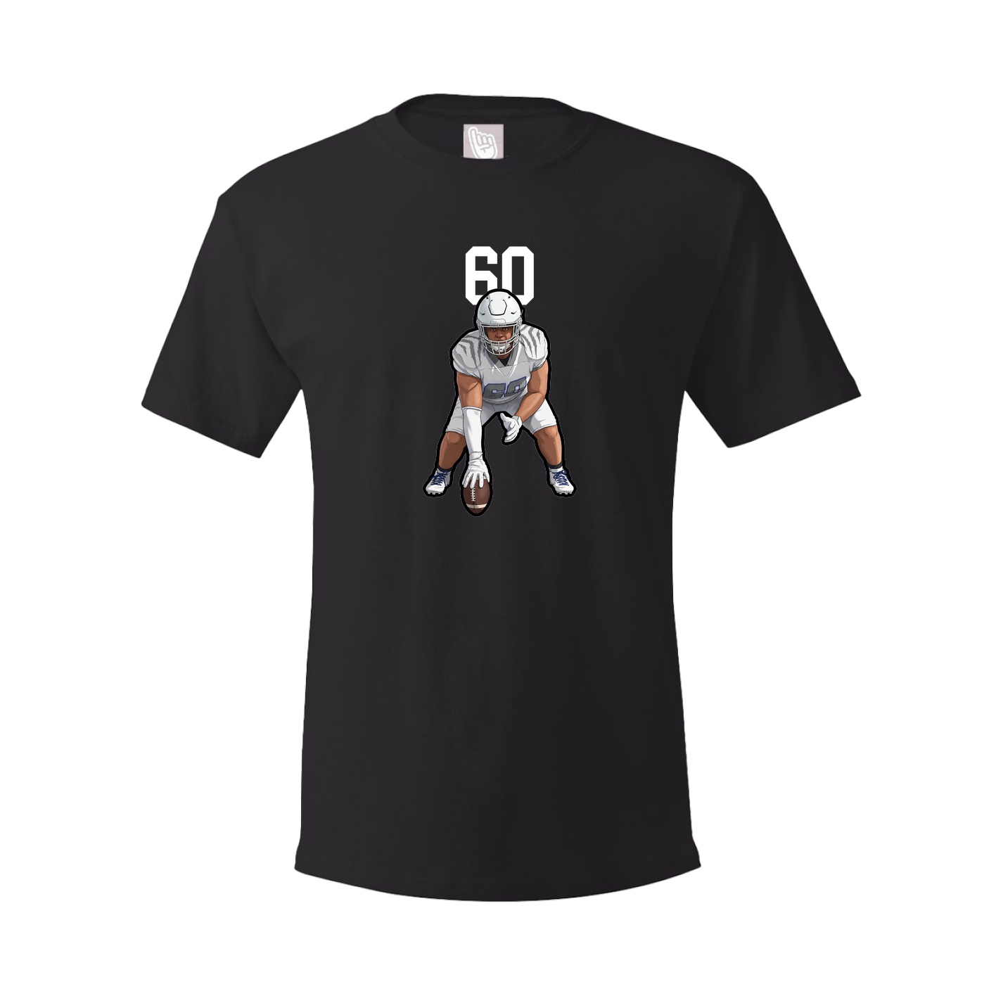 Youth Tee — Number Top in Black