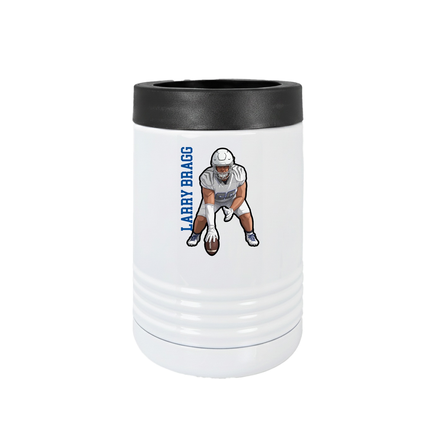 Beverage Holder — Name Vertical in White