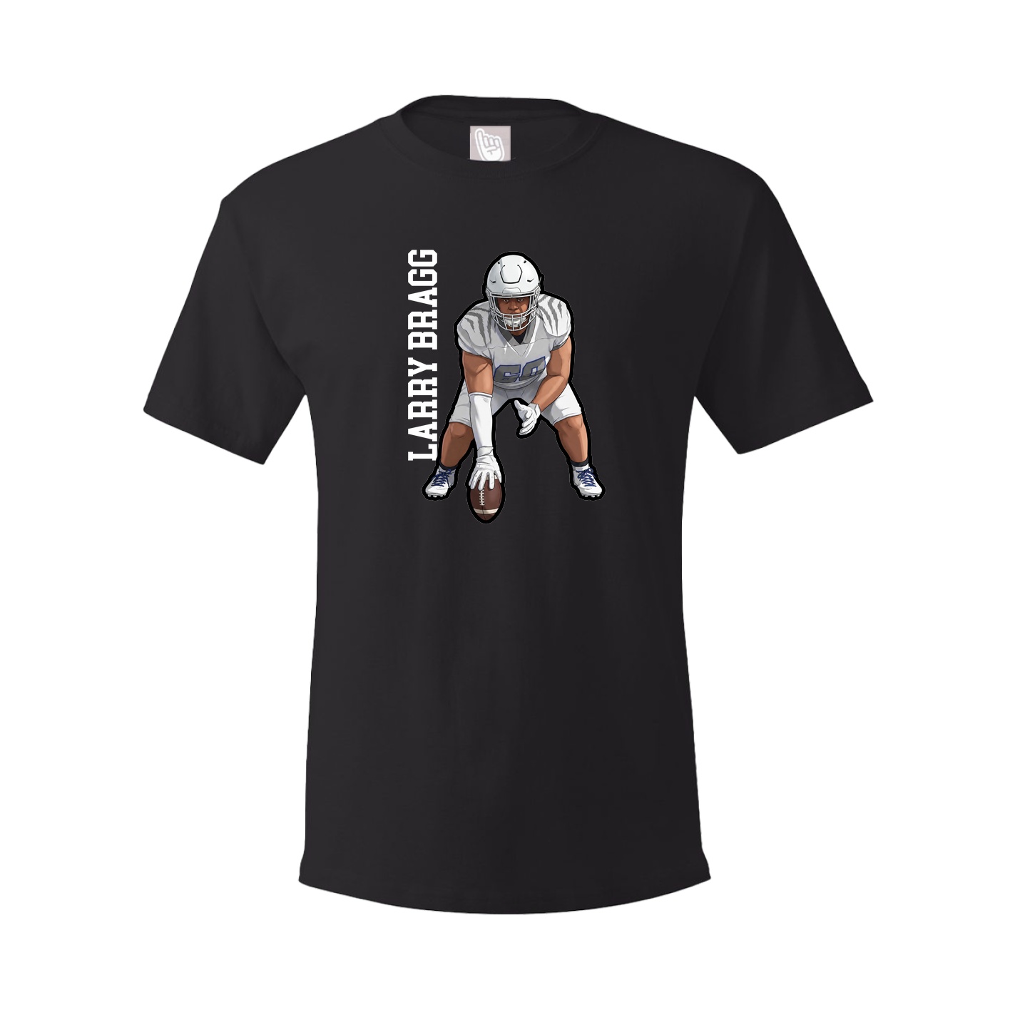 Youth Tee — Name Vertical in Black